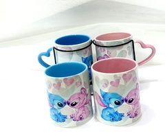 Canecas do Stitch e Angel na internet