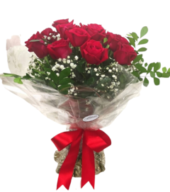 Ramalhete com 10 rosas vermelhas