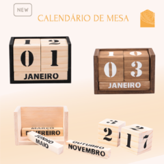 Kit Combo - Calendário + Cubos Café + Coração + Bandeja 14x29cm na internet