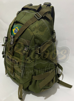 MOCHILA ASSAULT 40 LTS - VERDE - BRABOS ARTIGOS MILITARES