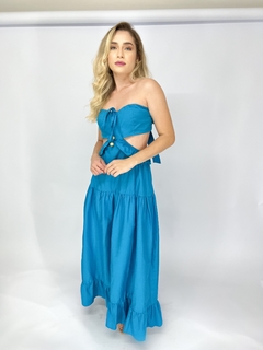 VESTIDO GRÉCIA | AZUL OCEANO - NOHLA 