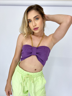 CROPPED TRICOT BAHIA | ROXO na internet