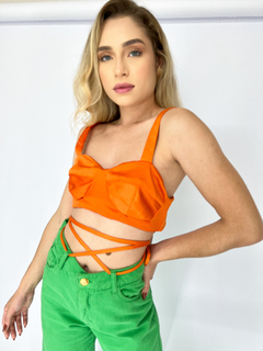 TOP BUSTIER ZARA | LARANJA