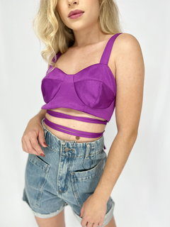 TOP BUSTIER ZARA | ROXO - NOHLA 