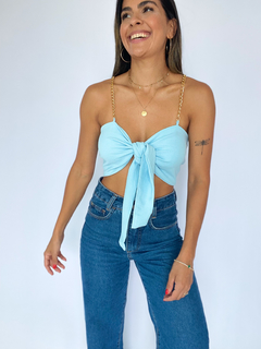 CROPPED SAINT TROPEZ | AZUL BEBE - NOHLA 