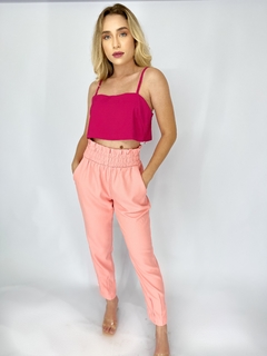 CROPPED FIRENZE | ROSA FÚCSIA - loja online