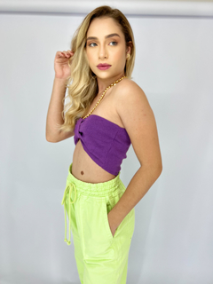 CROPPED TRICOT BAHIA | ROXO - comprar online