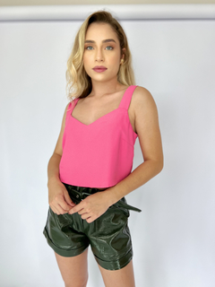 BLUSA CUPRO JASMIM | ROSA CHICLE