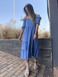 VESTIDO AURA | AZUL - comprar online