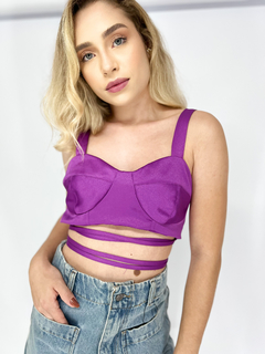 TOP BUSTIER ZARA | ROXO