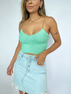 BLUSA TRICOT MODAL ALIX | VERDE TIFANNY - loja online