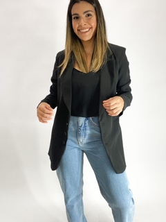 BLAZER ALFAIATARIA GAIA | PRETO - loja online