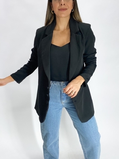 BLAZER ALFAIATARIA GAIA | PRETO - comprar online