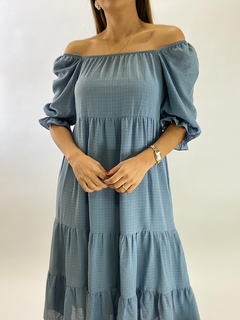 VESTIDO AURA | AZUL - loja online