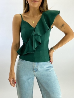 BLUSA ALÇA BABADOS | VERDE - NOHLA 