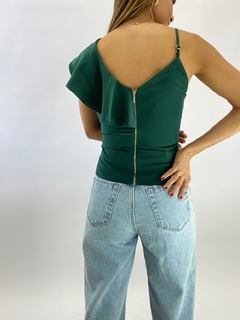 BLUSA ALÇA BABADOS | VERDE - loja online