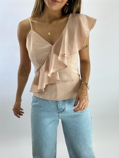 BLUSA ALÇA BABADOS | ROSA - comprar online