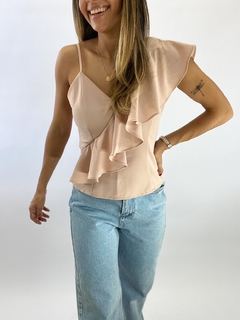 BLUSA ALÇA BABADOS | ROSA na internet