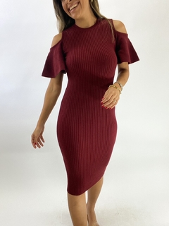 Vestido Midi Tricot | MARSALA