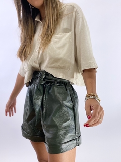 SHORTS COURO ECO | VERDE MILITAR - comprar online