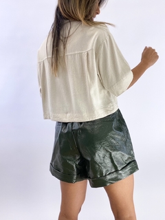 SHORTS COURO ECO | VERDE MILITAR na internet