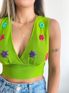 CROPPED TRICOT RAYON MAYA - loja online