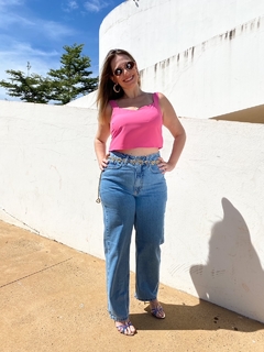 Imagem do BLUSA CUPRO JASMIM | ROSA CHICLE