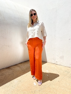 CALÇA ALFAIATARIA PANTALONA PALERMO | LARANJA TERRACOTA