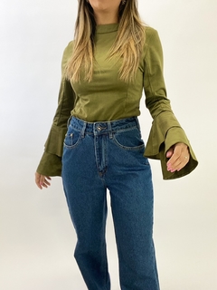 BLUSA MANGA LONGA CAMURÇA | VERDE MILITAR - comprar online