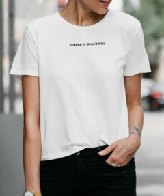 T-shirt Simple is Beautiful - comprar online