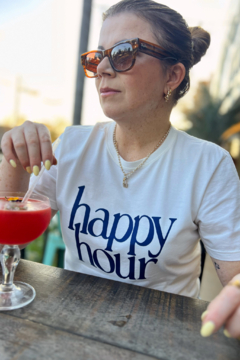 T-shirt Happy Hour Blue