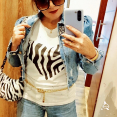 T-shirt Heart Zebra