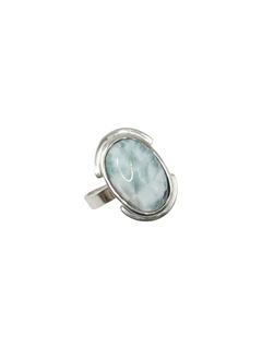 Anel Larimar Oval Ajustável - comprar online