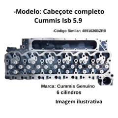Cabecote Completo Cummis Isb 5.9 Genuíno 4891626bzrx/5361605 - JR Diesel Caminhões - ONLINE STORE