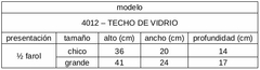 Medio Farol Techo de Vidrio - comprar online