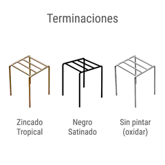 Pie para Maceta Bajo - Zincado Tropical - tienda online