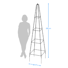 Obelisco Alto - Negro en internet