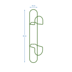 Portamanguera para Pared - Verde en internet