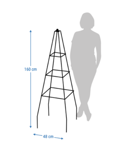 Obelisco Bajo - Negro
