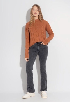 Sweater Cropped Trenzado (A23I0480) en internet