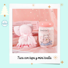 Taza con tapa en caja - comprar online