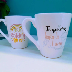 TAZA CERÁMICA BLANCA CON FRASES en internet