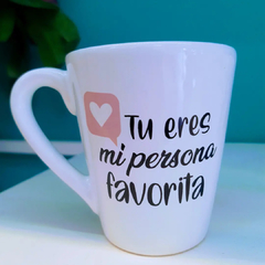 TAZA CERÁMICA BLANCA CON FRASES