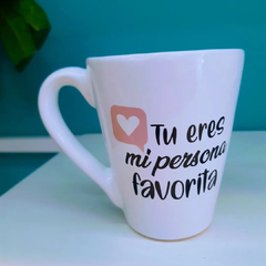 TAZA CERÁMICA BLANCA CON FRASES - tienda online