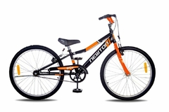 BICICLETA-NEWTON-ROD-24-CROSS-GROW- NEGRA Y NARANJA