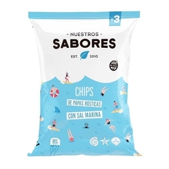 SNACKS NUESTROS SABORES Chips de Papas rustricas y sal marina 80g