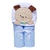 Toalha de Banho Felpuda Bichinhos Papi Toys Forrada C/ Capuz Bordado 90Cm X 70Cm - Cachorrinho