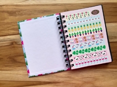 Caderneta com linha Flamingos A6 - comprar online