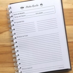Caderno de Receitas Cupcakes com lápis e pingente - comprar online