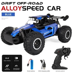 Carro Controle Remoto Dk087 Azul Wild Road - Éder Importados